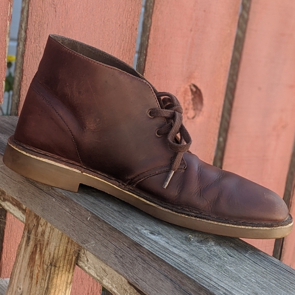 Clarks Brown Leather Bushacre Chukka Boot